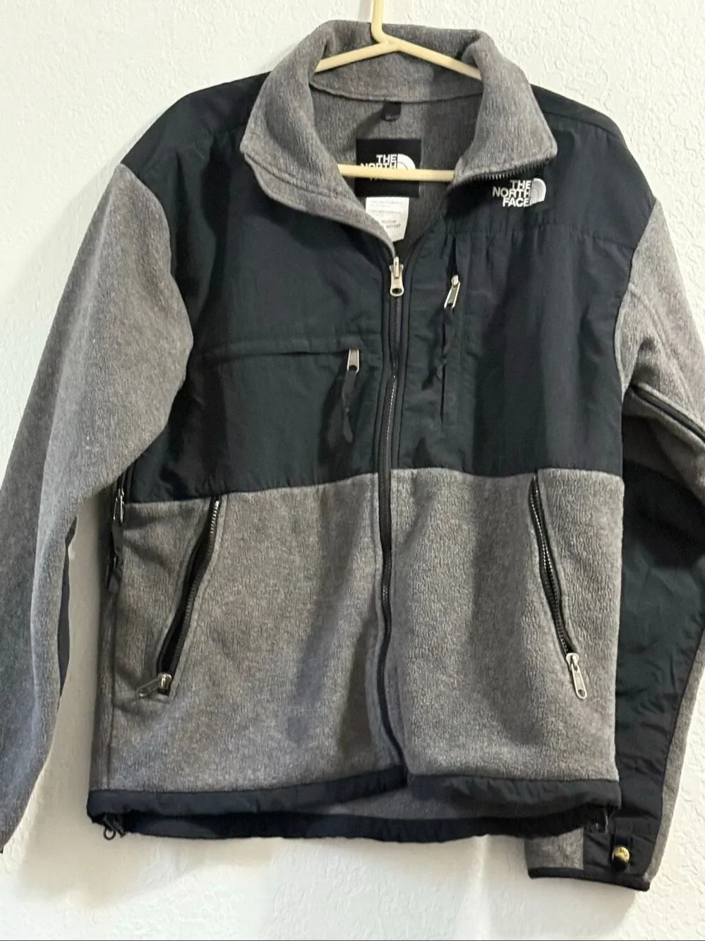 The North Face Men’s Polartec Denali Gray Full Zip Jacket Sz M
